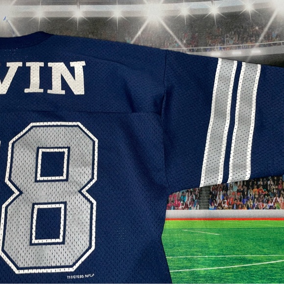 Michael Irvin #88 Dallas Cowboys Vintage Logo 7 Jersey Sz XL 50/52 Preowned - Picture 8 of 12